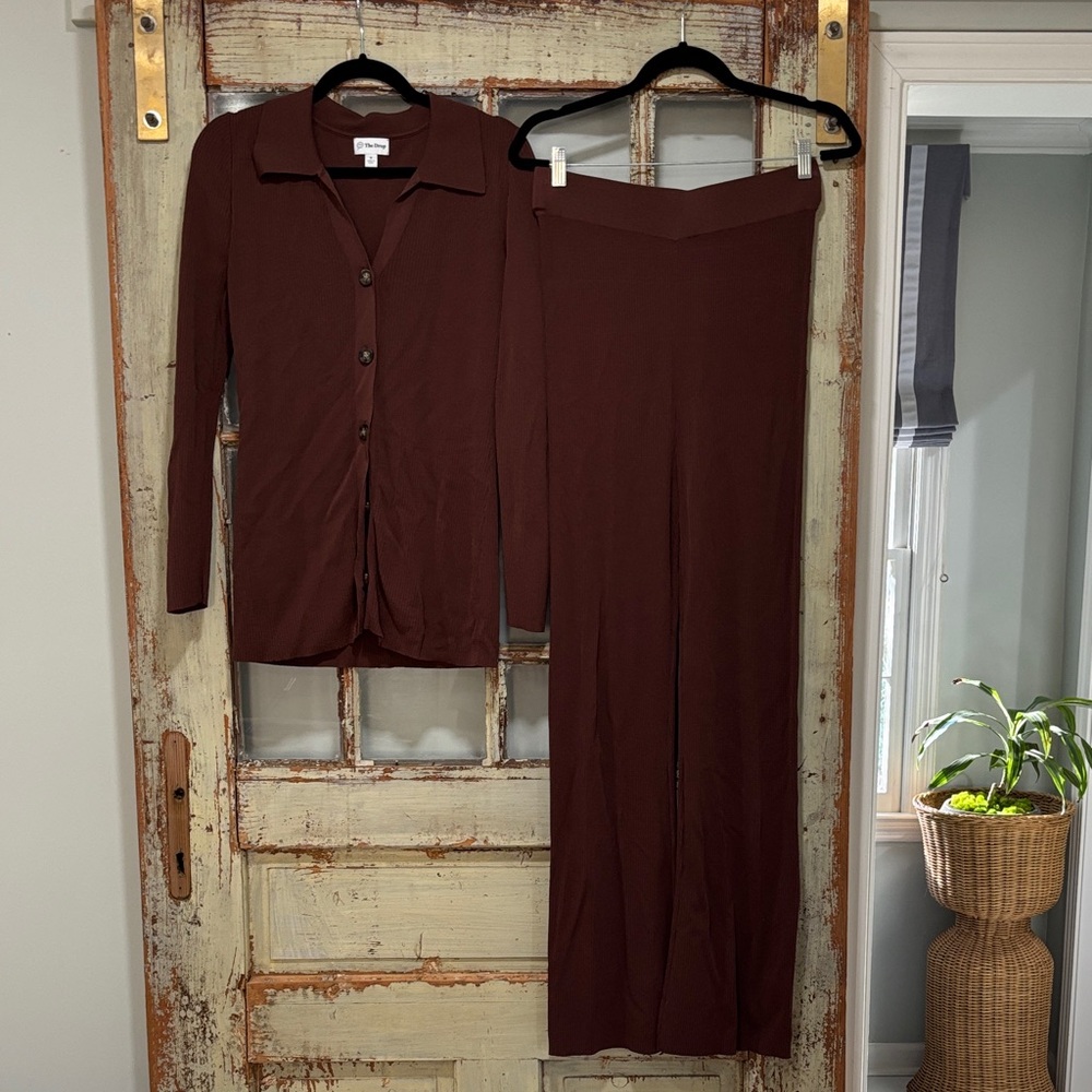 Chic Chocolate Button Down Shirt for Women